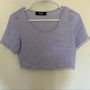 Lulu’s Lavender Crop Top